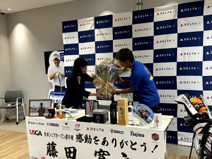 藤田寛之,記者会見