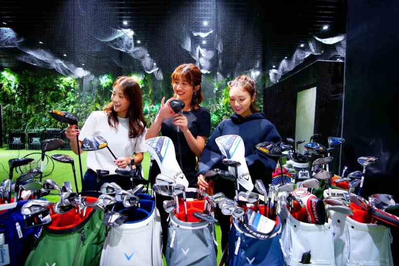 ゴルフ女子,シミュレーションゴルフ