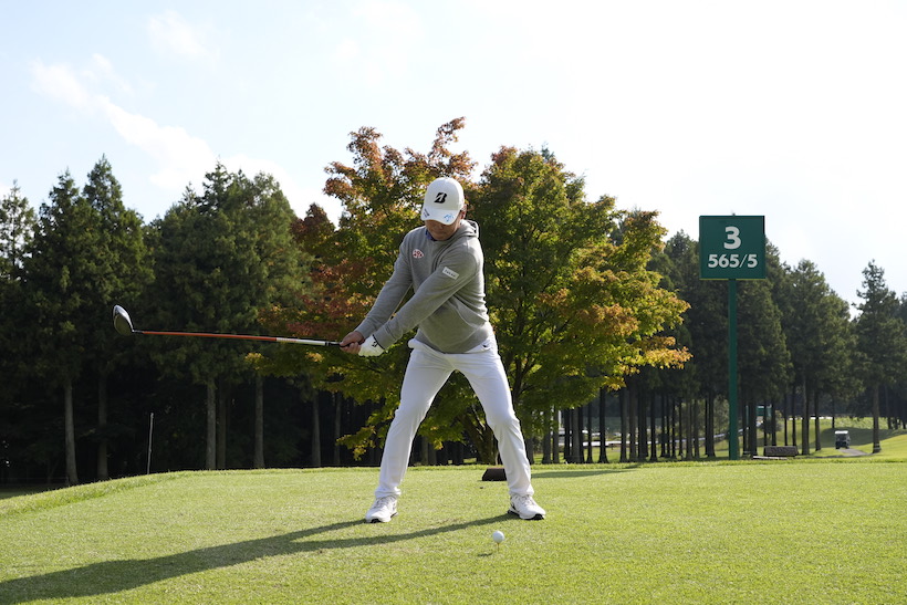 清水大成,ドライバースイング,連続写真