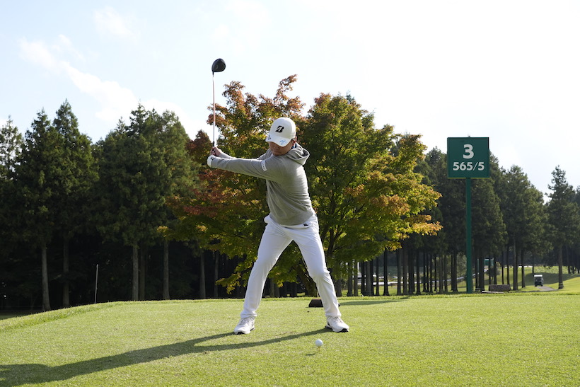 清水大成,ドライバースイング,連続写真