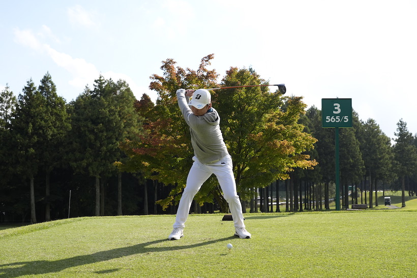 清水大成,ドライバースイング,連続写真