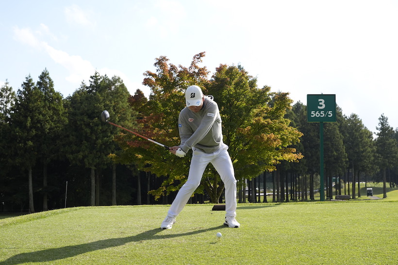 清水大成,ドライバースイング,連続写真