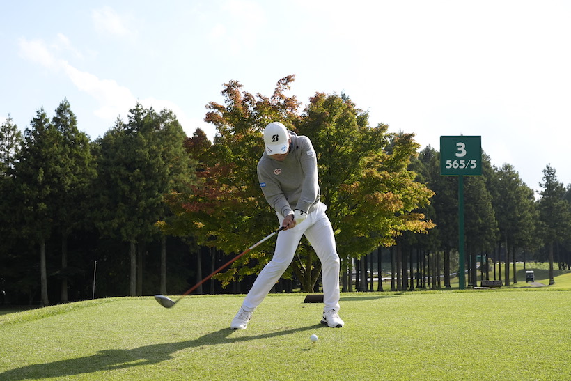 清水大成,ドライバースイング,連続写真