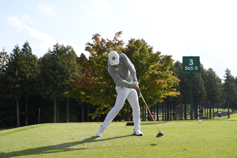 清水大成,ドライバースイング,連続写真