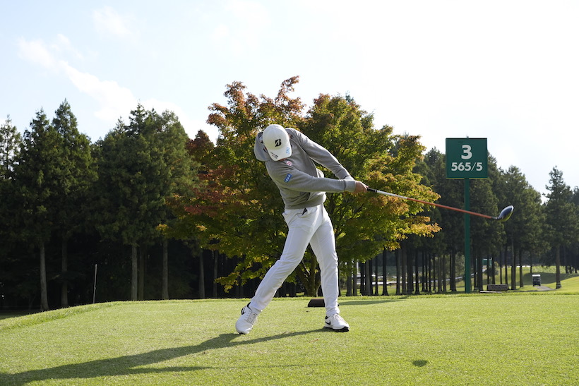 清水大成,ドライバースイング,連続写真