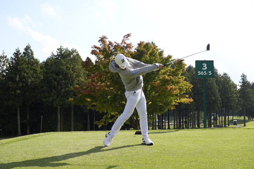 清水大成,ドライバースイング,連続写真