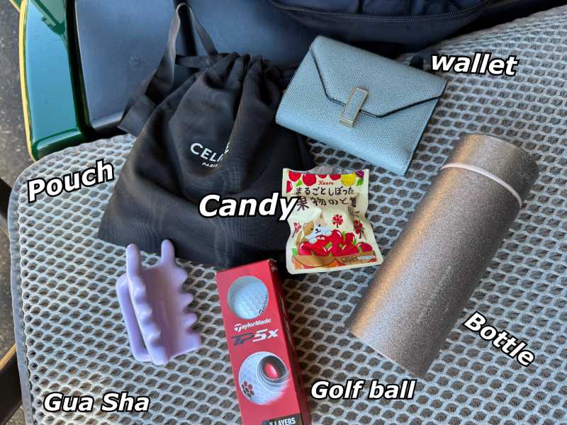 ゴルフ女子,バックの中身,カートバッグ