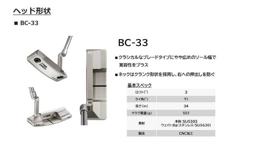 プロギア,パター,