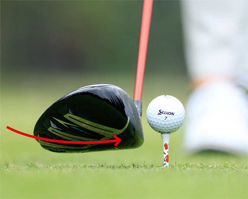 適正の打ち出し角で飛ばすには軽めのアッパー軌道でロフト通りに打つのがベスト。