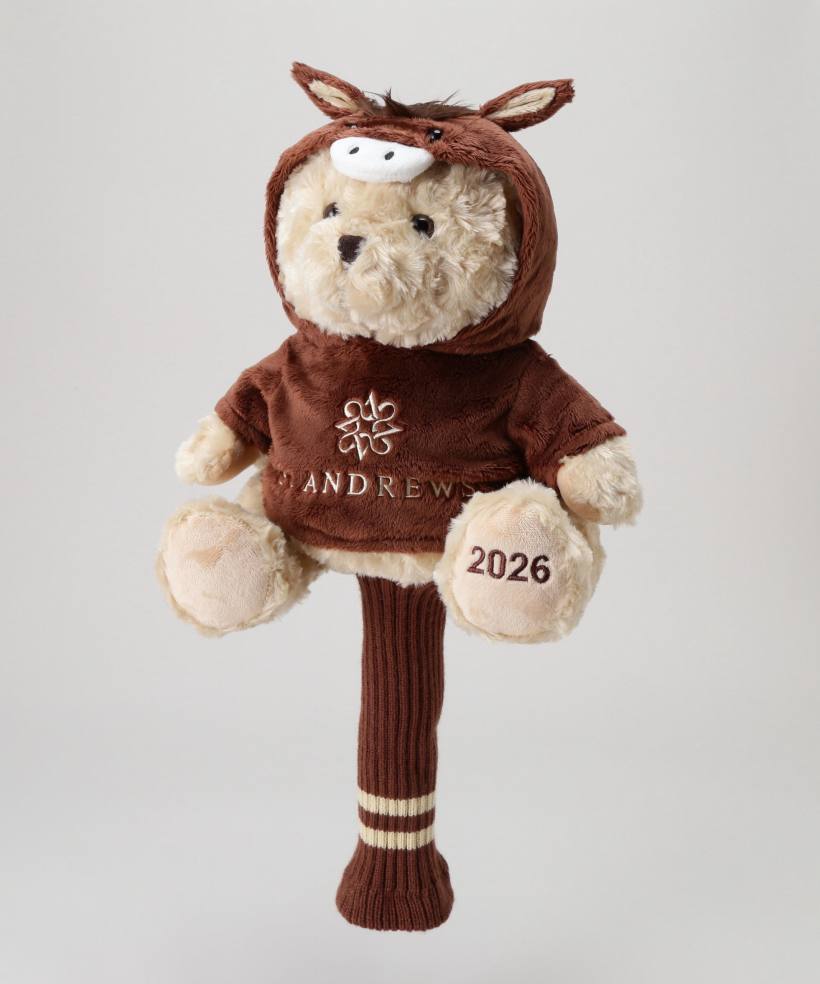 セントアンドリュース,ゴルフアイテム,テディベア,ドライバーカバー