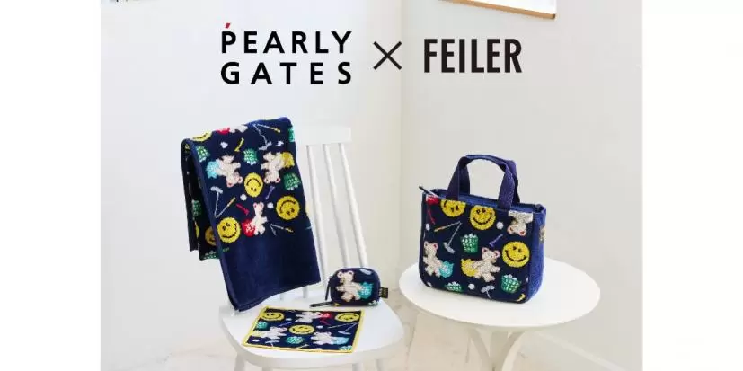 【新品未使用】パーリーゲイツ×フェイラーポーチ　リーベウィズパーリーゲイツ 本日14時から事前LINE抽選販売！『リーベウィズパーリーゲイツ