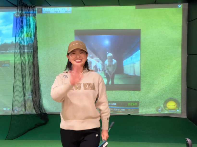 女子プロ,本間ゴルフ,シミュレーションラウンド,インドア,イベント,吉川桃