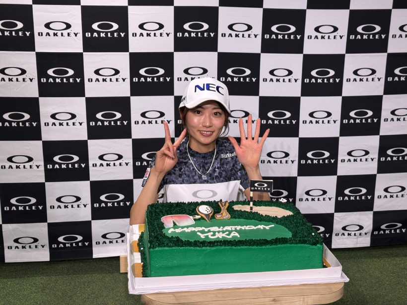 安田祐香,女子プロ,イベント,オークリー,サングラス,ゴルフブランド