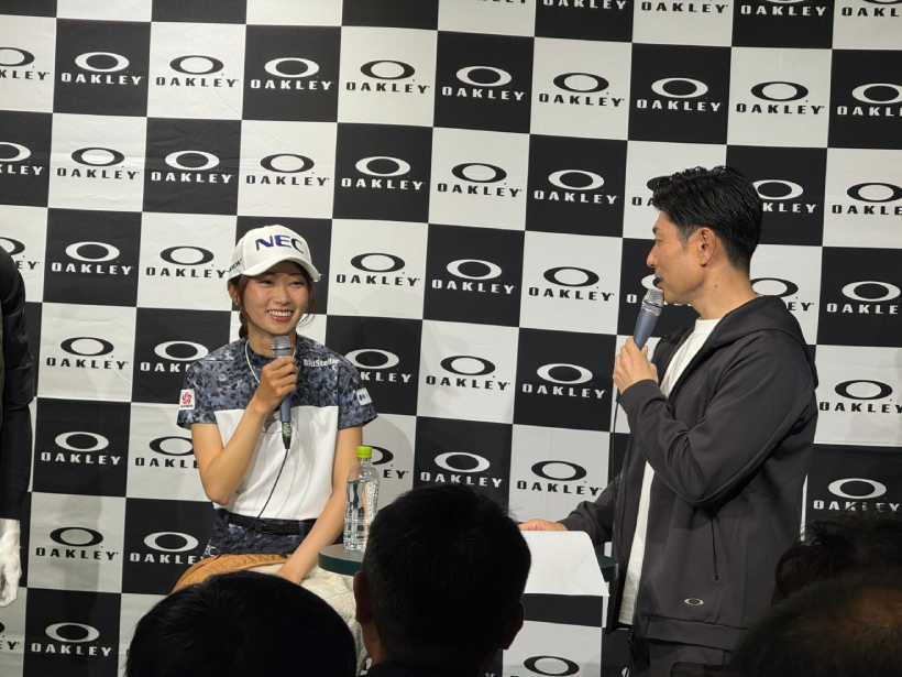 安田祐香,女子プロ,イベント,オークリー,サングラス,ゴルフブランド