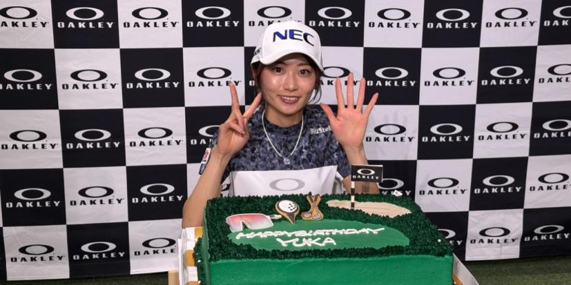 安田祐香,女子プロ,イベント,オークリー,サングラス,ゴルフブランド
