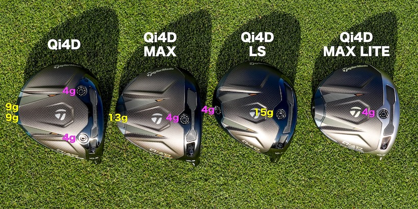 Qi4D,ドライバー,テーラーメイド