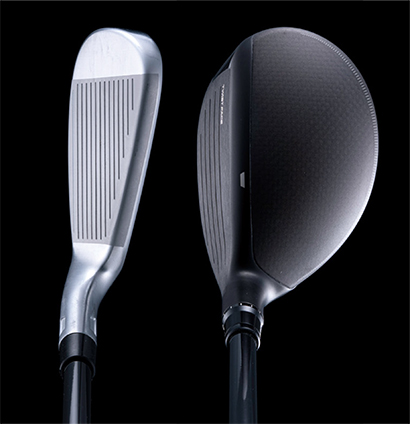 従来よりもユーティリティのトップラインの幅を狭くしたことで、アイアン感覚で構えられる。『Qi4D』では3Uから6Uまで全番手にウェイト調整機能とロフトスリーブを搭載している。