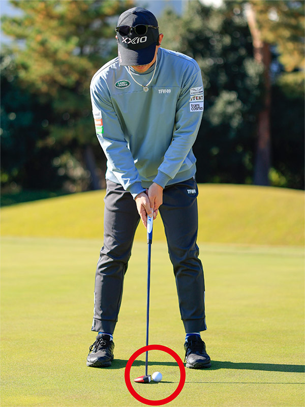 ボールが着弾した場所がベストポジションとなる。